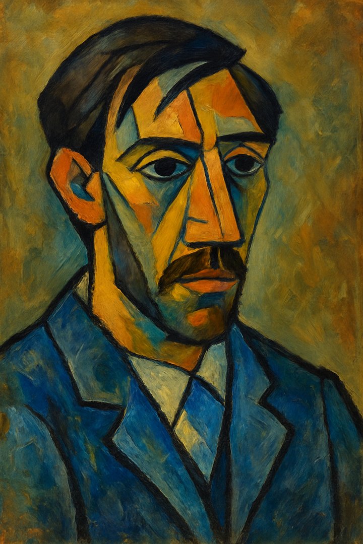 Portrait in Picasso style