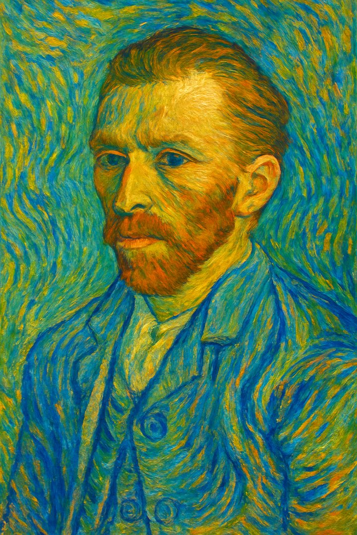 Portrait in Van Gogh style